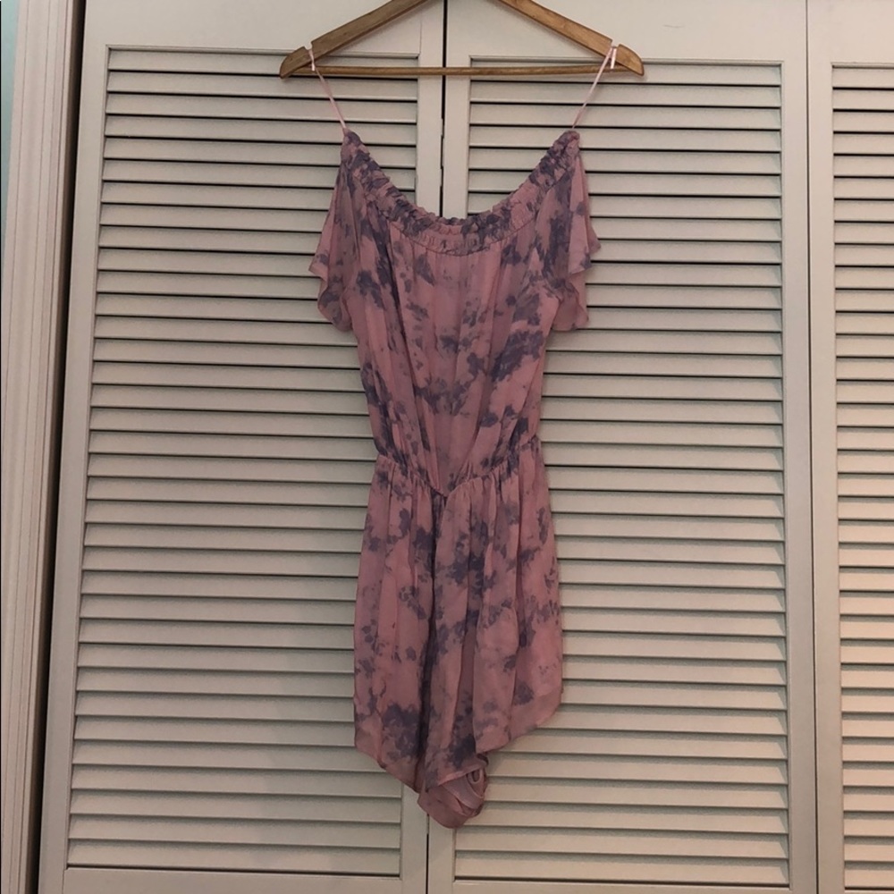 pink & lilac Hollister romper